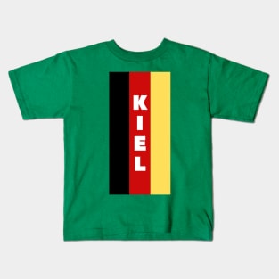 Kiel City in German Flag Vertical Kids T-Shirt